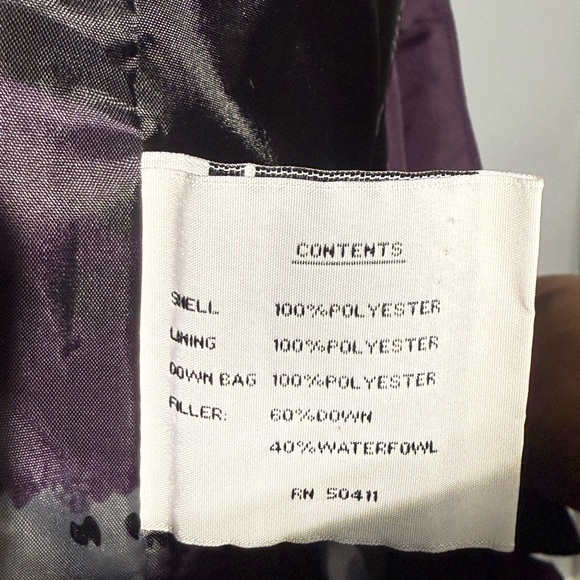 Elegant Women's Plum Puffer Jacket - Picture 12 of 13